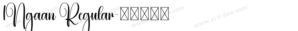 1Ngaan Regular字体转换